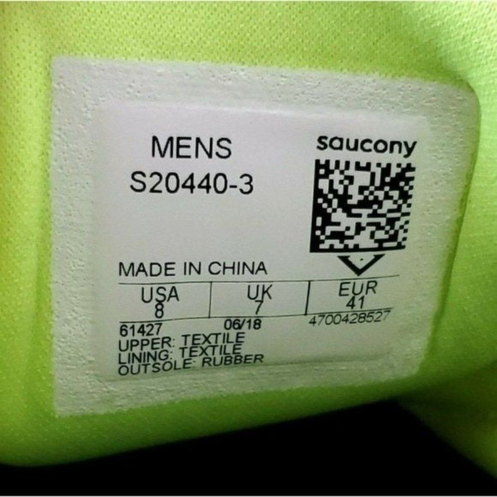 Saucony Mens Freedom ISO 2 Blue Yellow Sneakers 8 - Picture 5 of 6